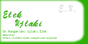 elek ujlaki business card